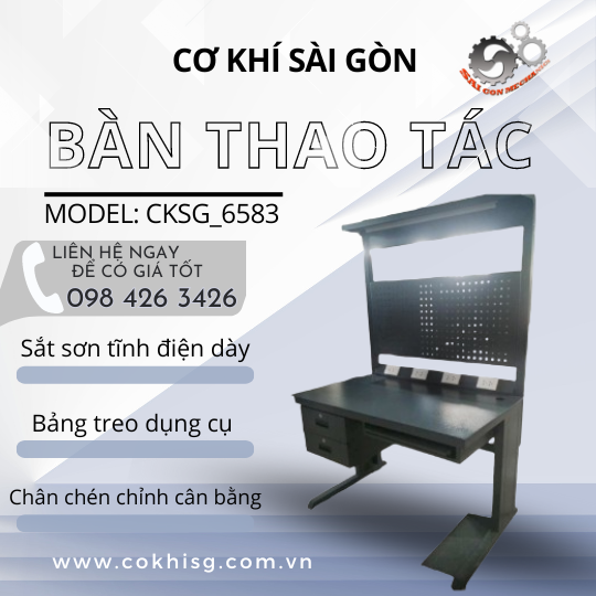 [cksg] Bàn thao tác - Model: cksg_6583